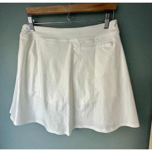 G Fore Skort Womens SZ M White Effortless Pull On Sporty Golf Mini Skirt Preppy - Picture 7 of 7